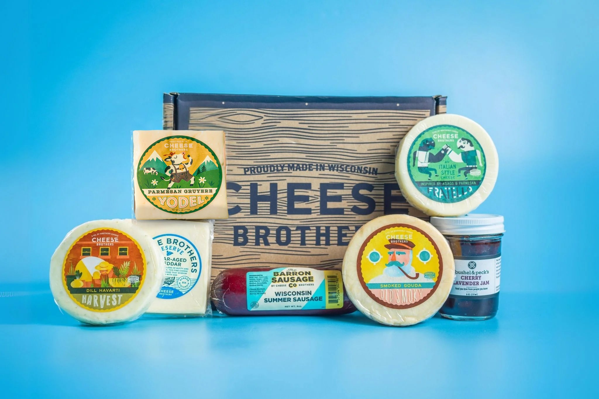 Cheese Brothers charcuterie box cheese assortment