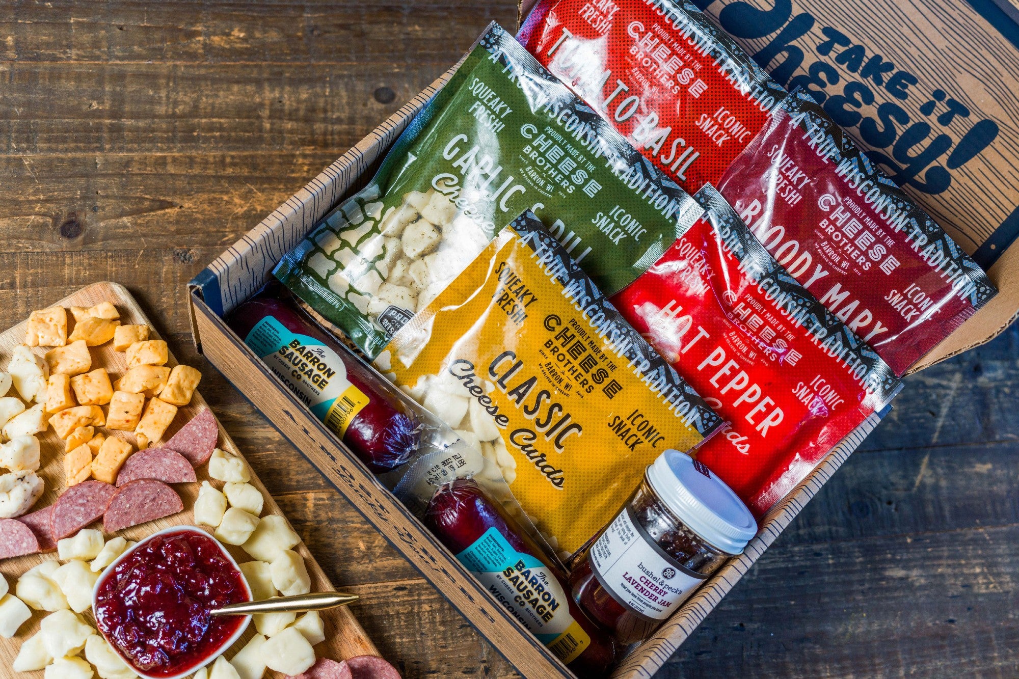 Cheese Sampler Box Cheese Curd Gift Box | Wisconsin's Cheese Brothers