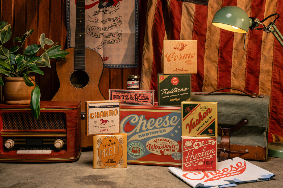 Retro Americana Cheese Gift Tin (+ Bonus 20-Year-Aged Cheddar)