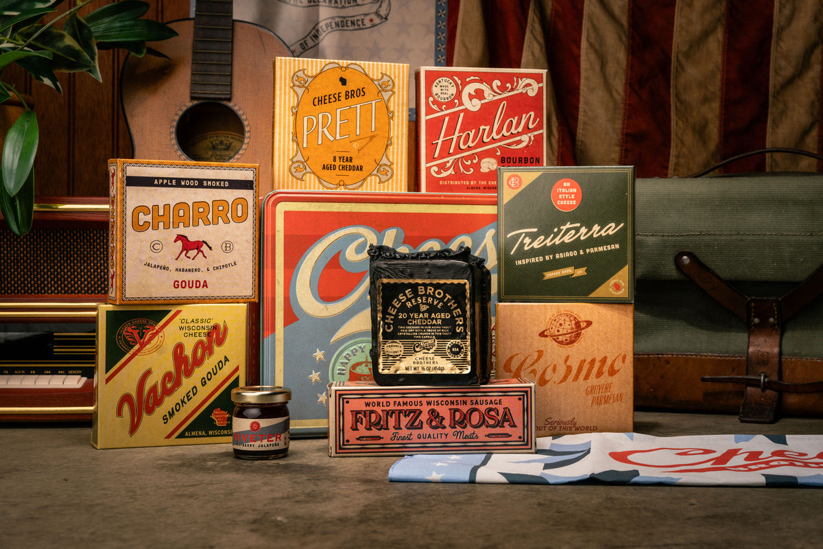 Retro Americana Cheese Gift Tin (+ Bonus 20-Year-Aged Cheddar)