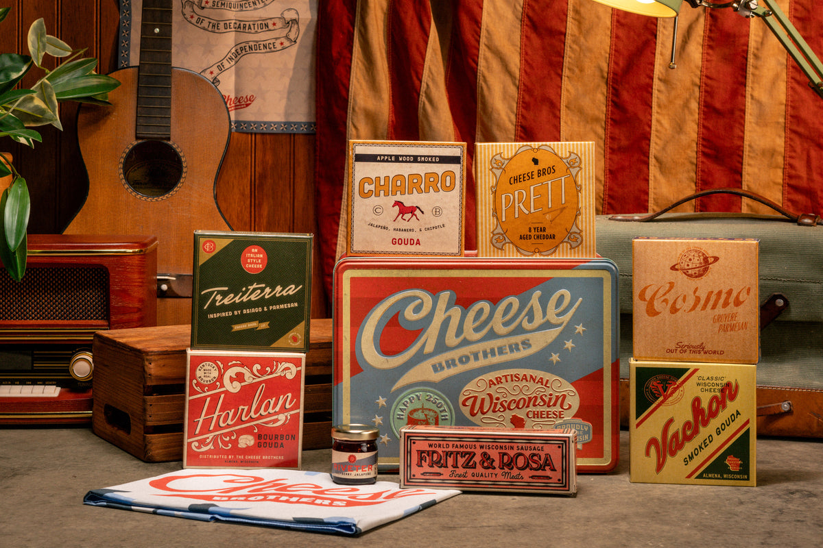 Retro Americana Cheese Gift Tin (+ Bonus 20-Year-Aged Cheddar)
