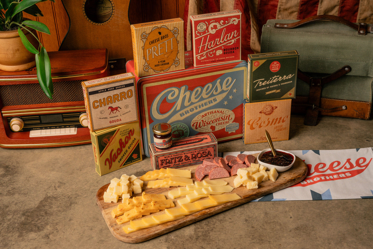 Retro Americana Cheese Gift Tin (+ Bonus 20-Year-Aged Cheddar)