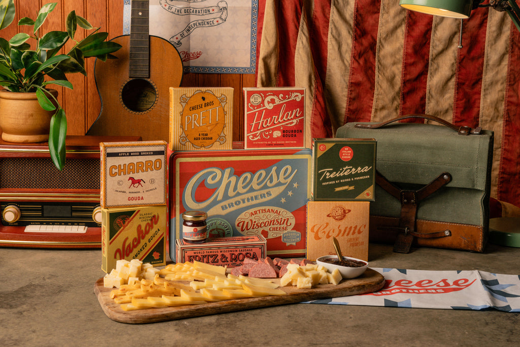 Retro Americana Cheese Gift Tin (+ Bonus 20-Year-Aged Cheddar)