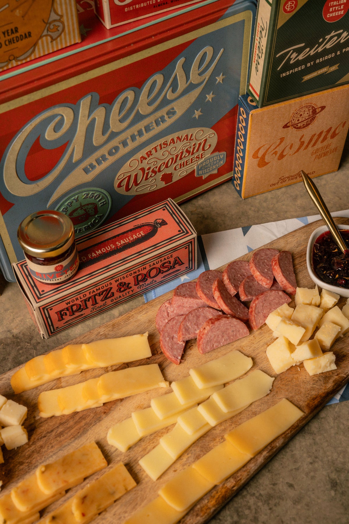 Retro Americana Cheese Gift Tin (+ Bonus 20-Year-Aged Cheddar)