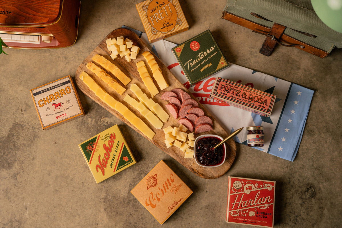 Retro Americana Cheese Gift Tin (+ Bonus 20-Year-Aged Cheddar)