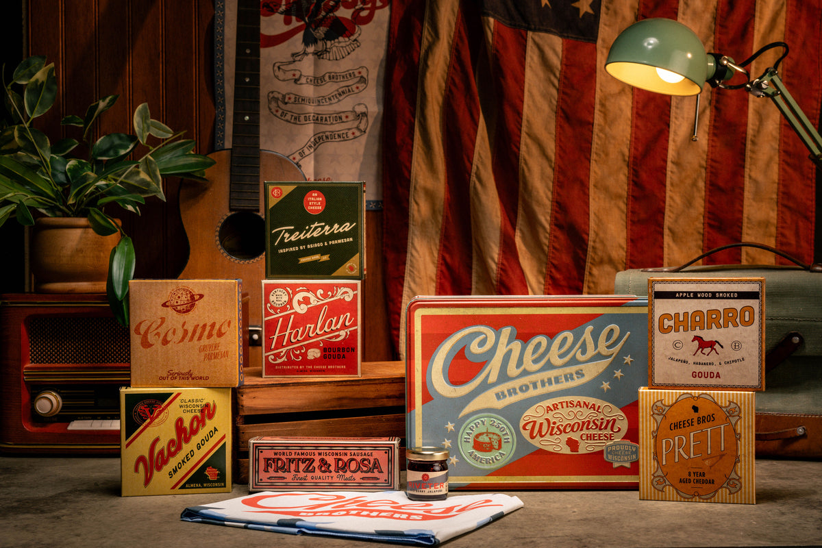 Retro Americana Cheese Gift Tin (+ Bonus 20-Year-Aged Cheddar)