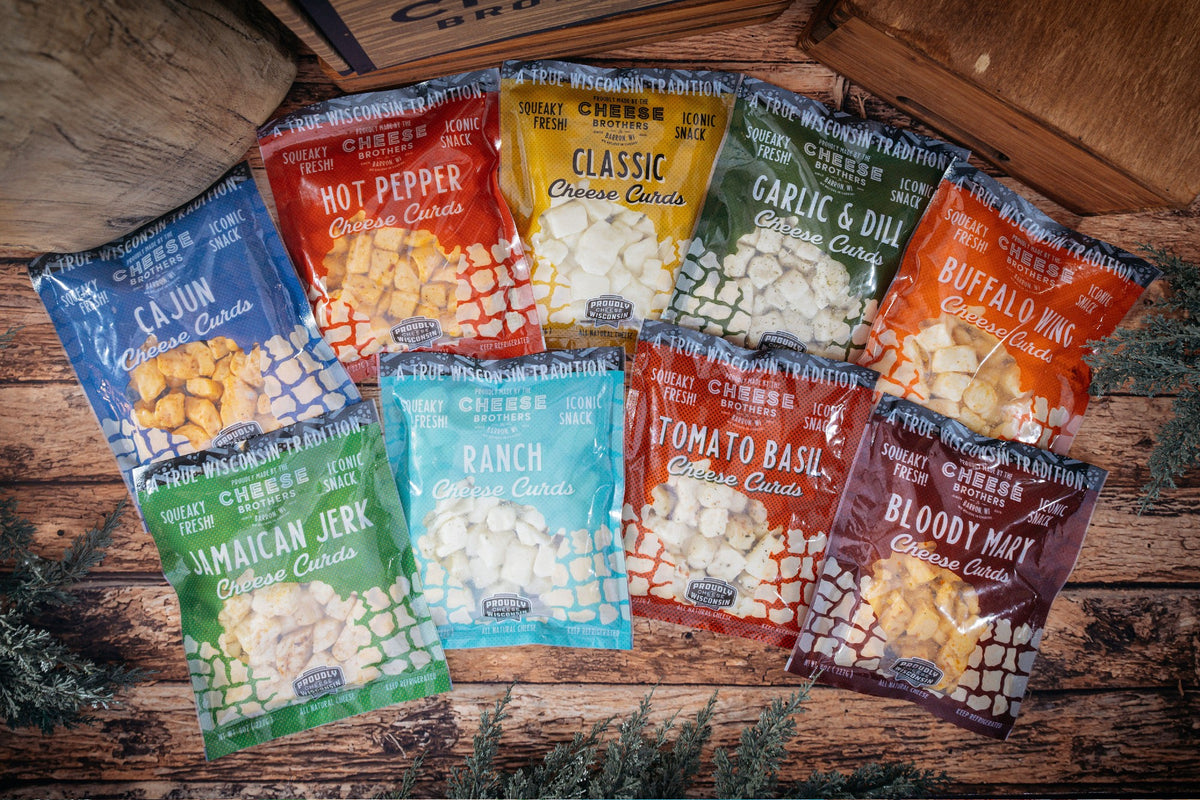 Wisconsin Cheese Curds Sampler (9-Pack) *Ships Fresh Daily*