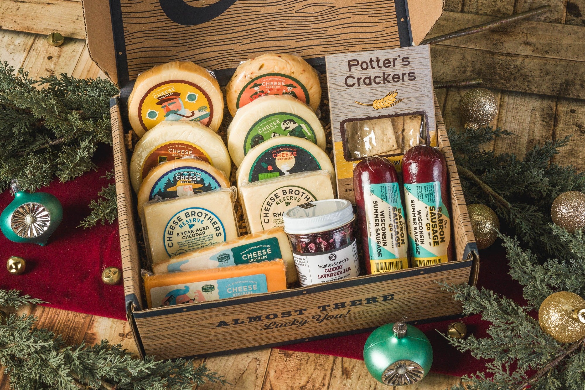 Deluxe "Best Gifts Are Cheesy" Holiday Gift Pack
