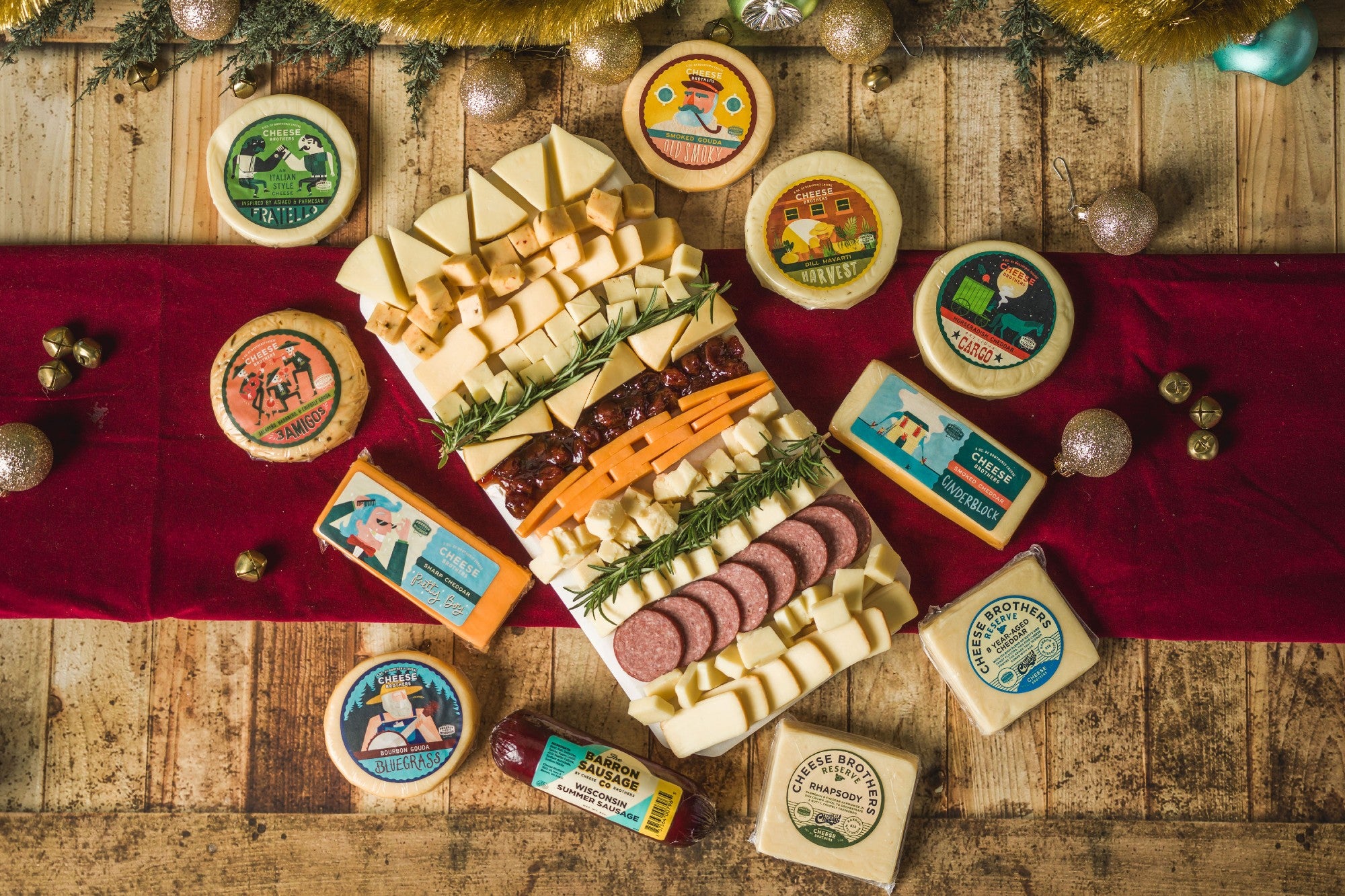 Deluxe "Best Gifts Are Cheesy" Holiday Gift Pack