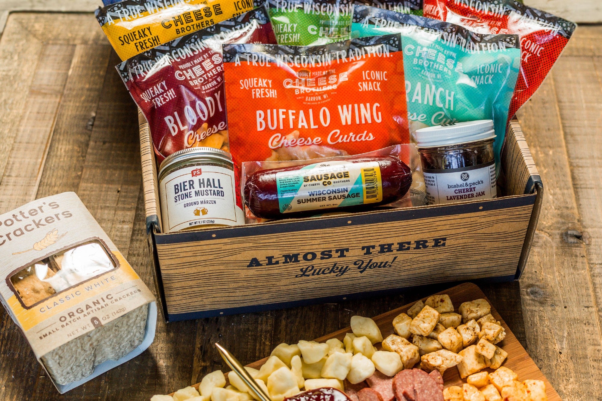 Cheese Sampler Box Deluxe Cheese Curd Gift Box | Wisconsin's Cheese Brothers