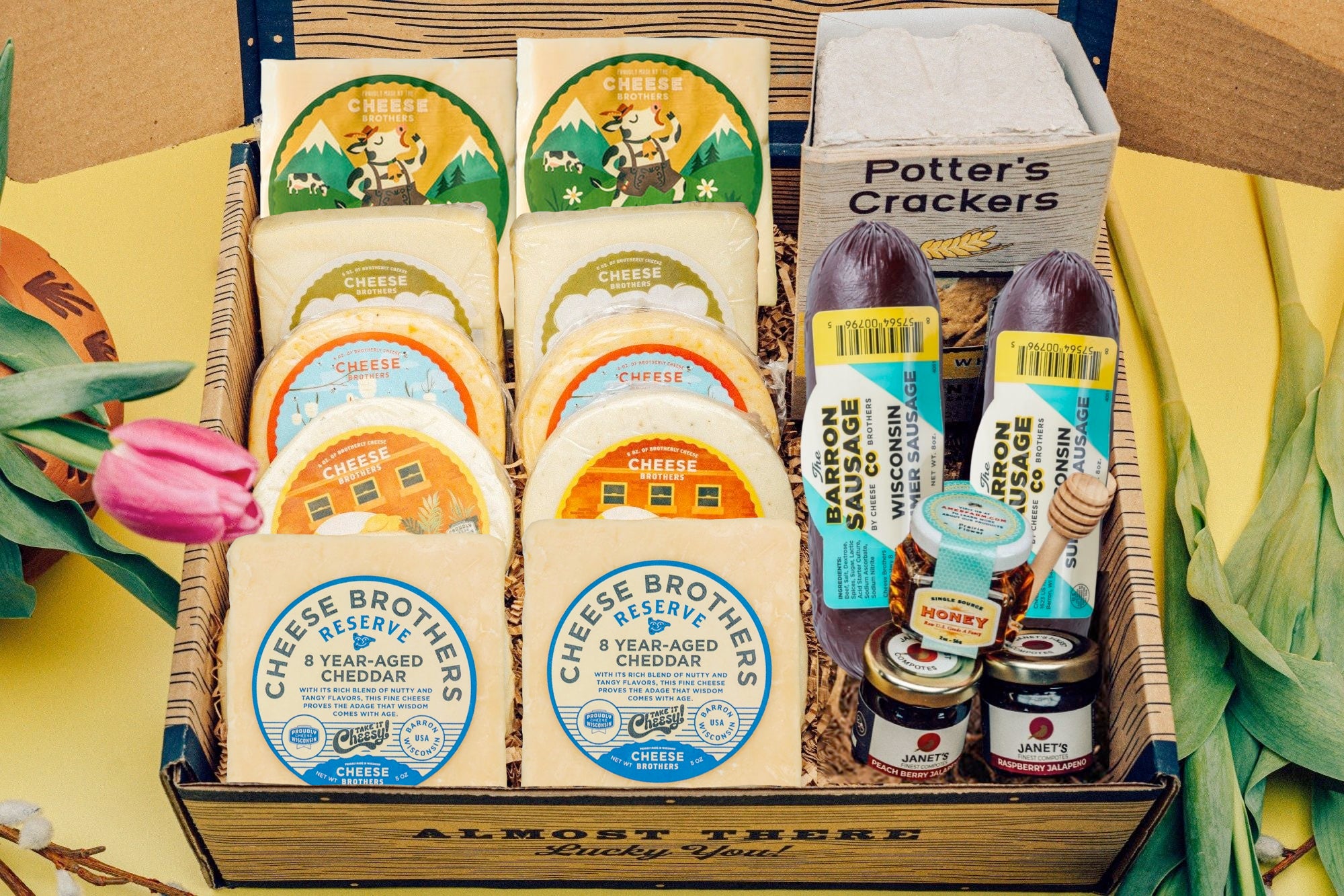 Deluxe "World's Cheesiest Mom" Gift Basket for Mom