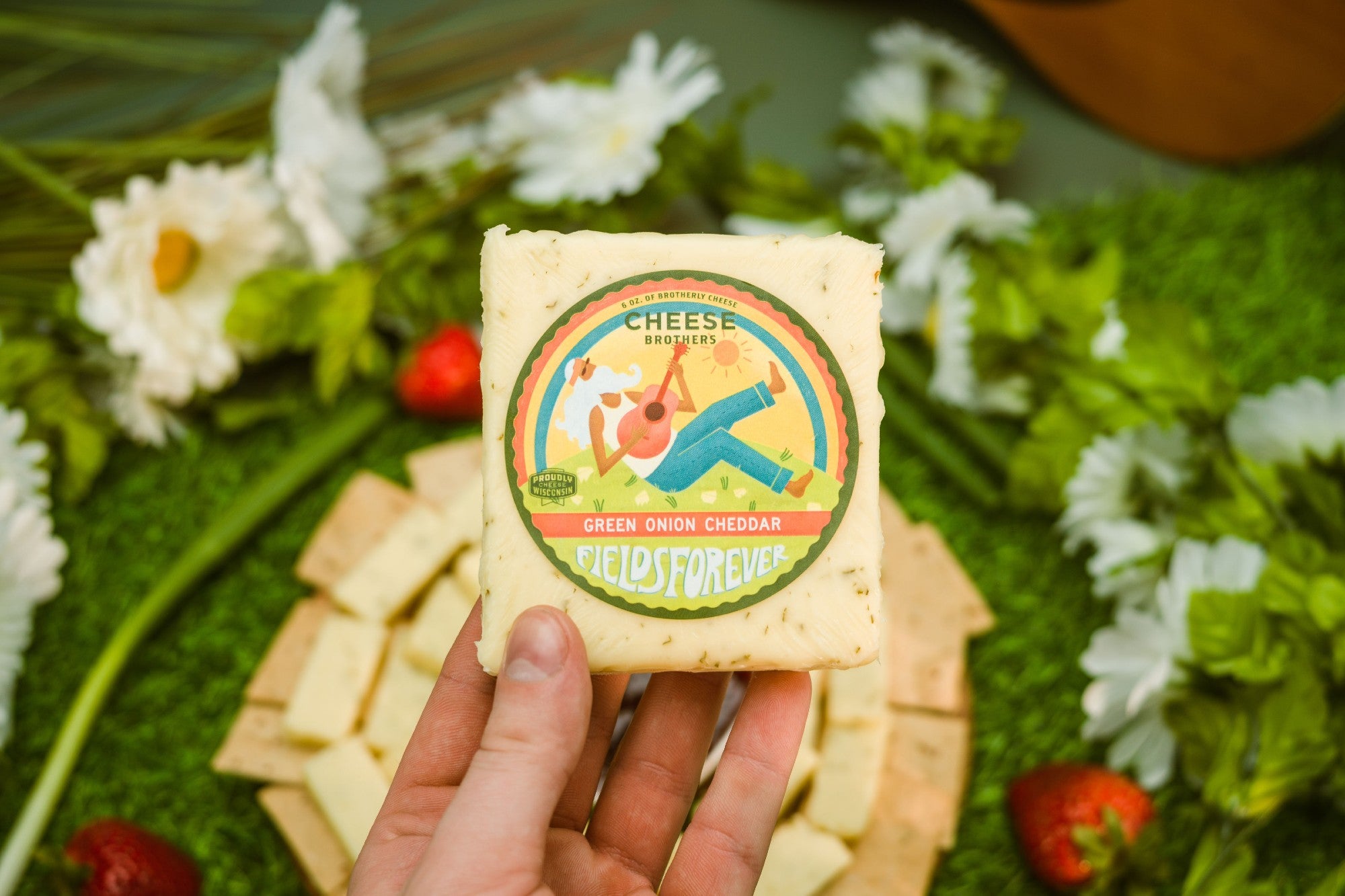 Artisanal Wisconsin Green Onion Cheddar Cheese | Order Online