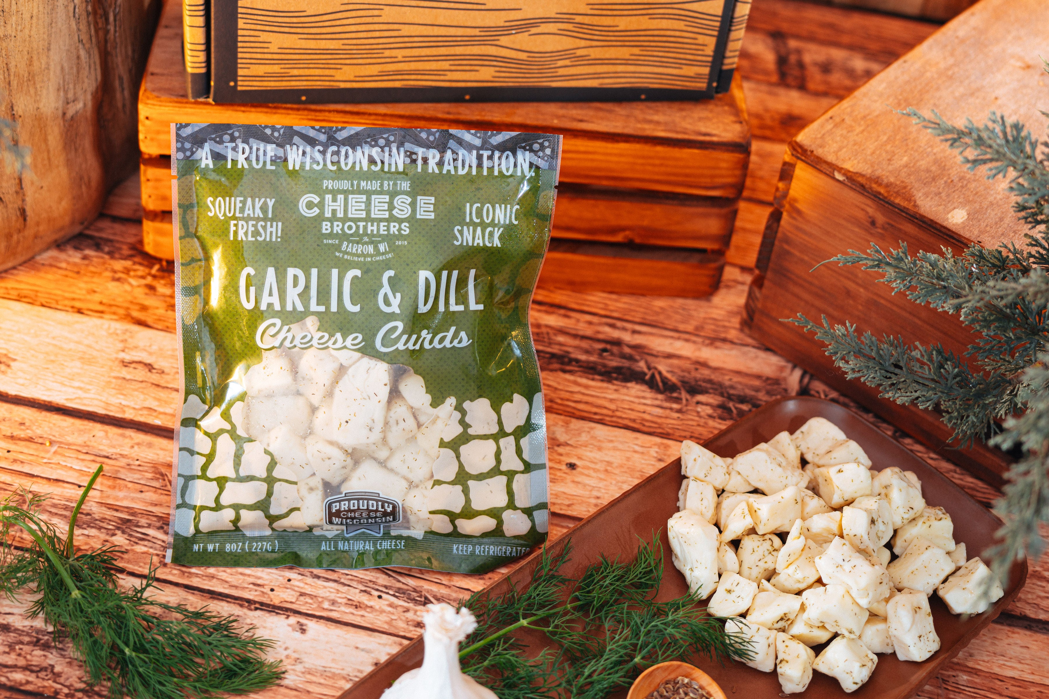 Gourmet Wisconsin Garlic Dill Cheese Curds Ships Fresh Daily