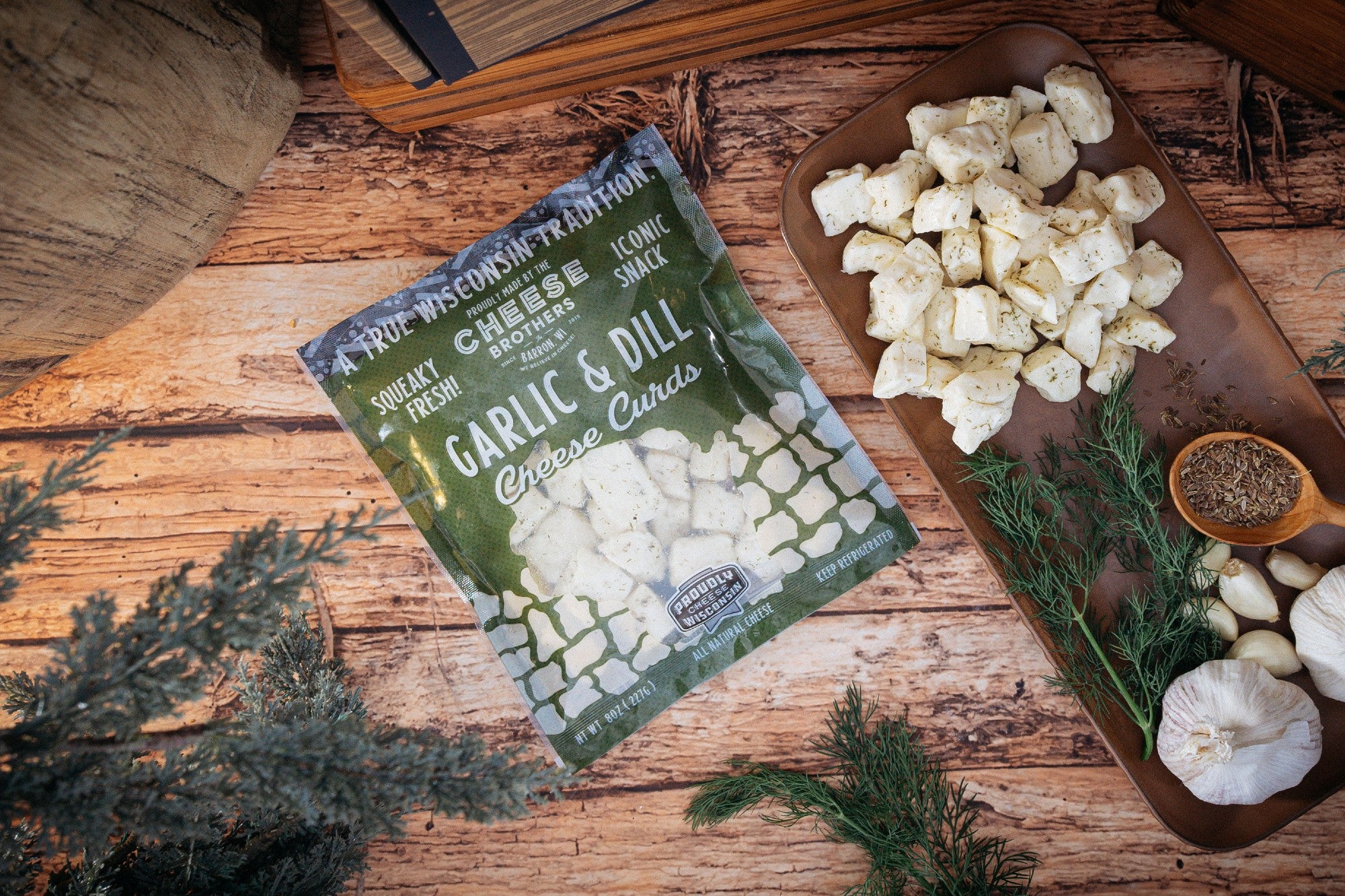 Gourmet Wisconsin Garlic Dill Cheese Curds Ships Fresh Daily