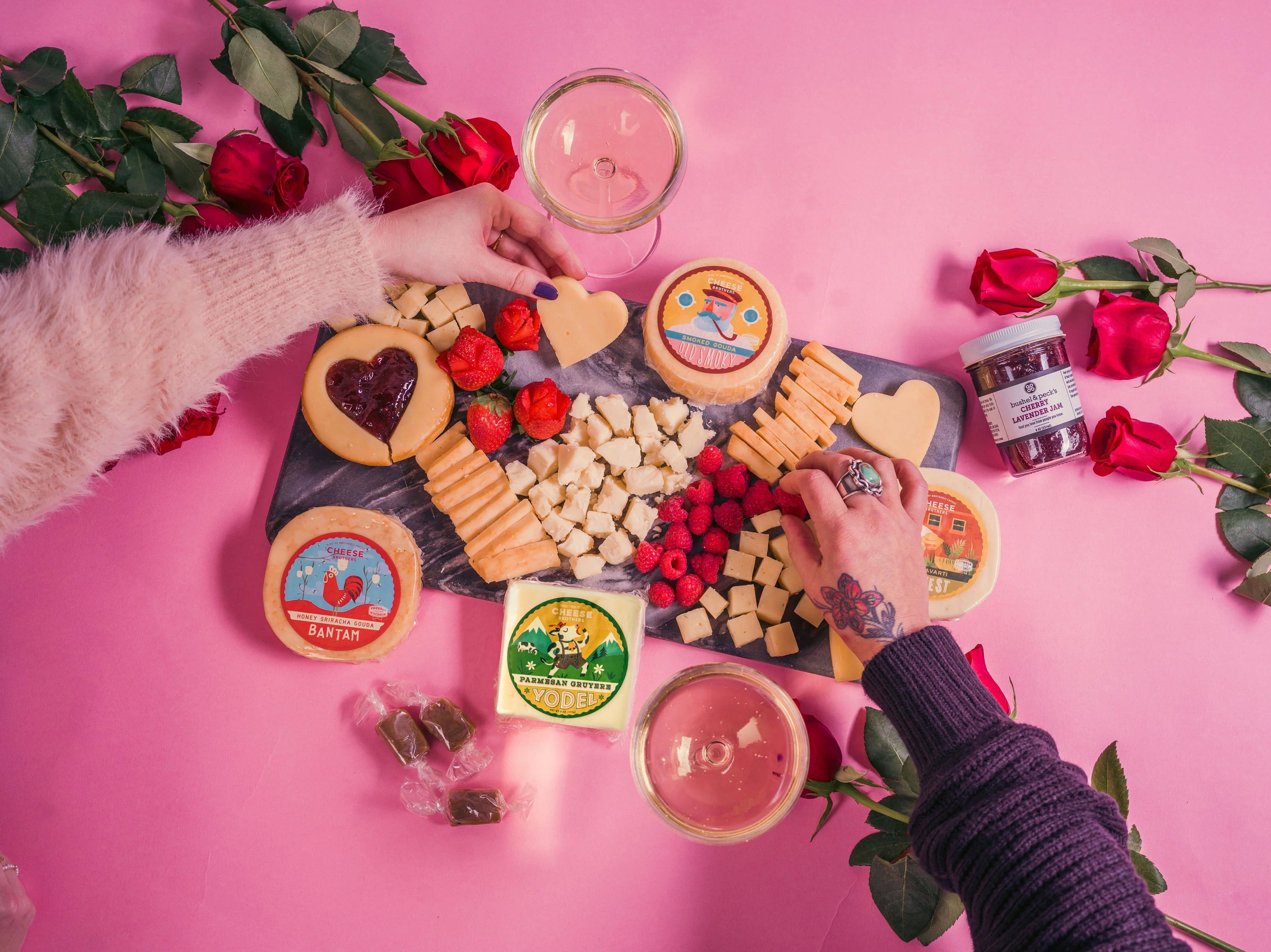 "Love Is Cheesy" Gift Basket