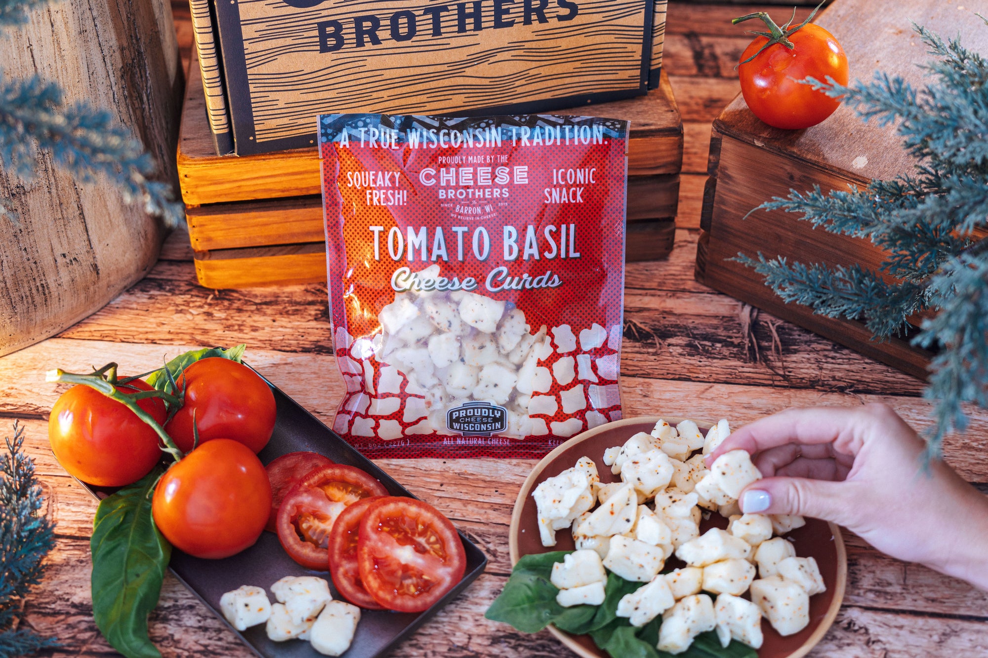 Tomato Basil Cheese Curds *Ships Fresh Daily*