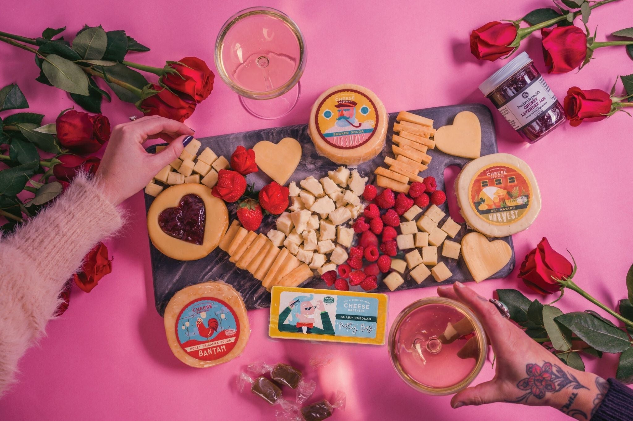"Love Is Cheesy" Gift Basket